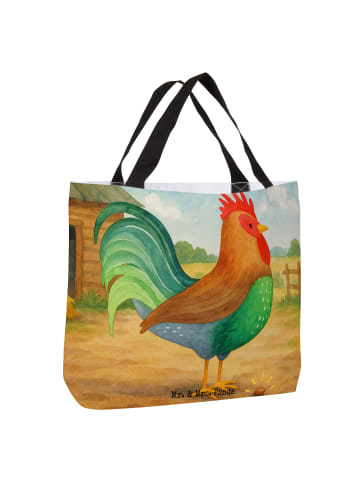 Mr. & Mrs. Panda Shopper Hahn Korn Design ohne Spruch in Weiß