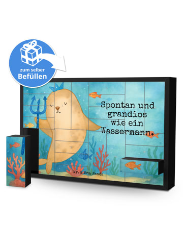 Mr. & Mrs. Panda Weihnachtskalender Sternzeichen Wassermann Desi... in Weiß
