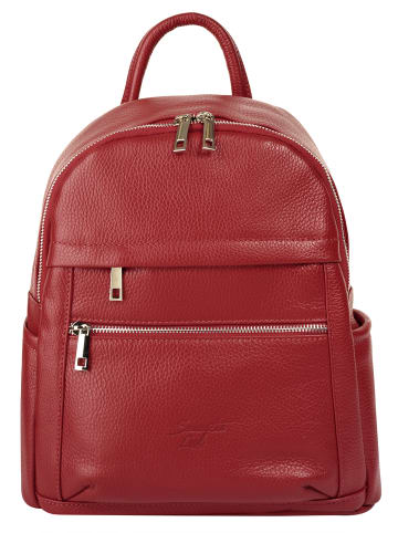 Samantha Look Rucksack echt Leder in rot