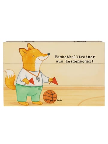 Mr. & Mrs. Panda Aufbewahrungsbox Basketballtrainer Leidenschaft... in Weiß