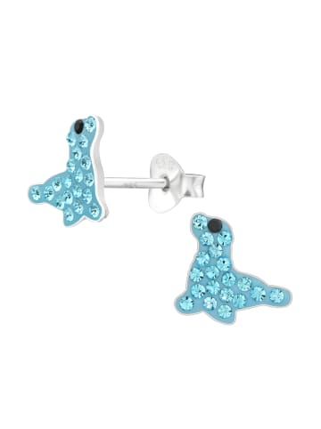 schmuck23 Silber-Ohrringe Seehund 0,7 cm x 0,8 cm