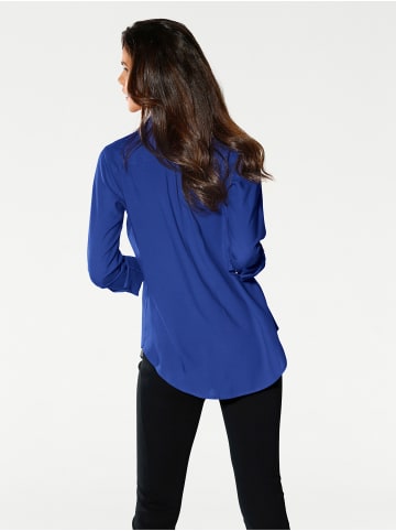 Heine Langarm-Bluse in royalblau
