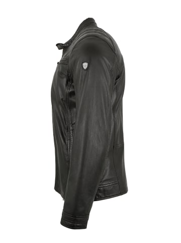 JILANI Lederjacke Lammnappa in Schwarz