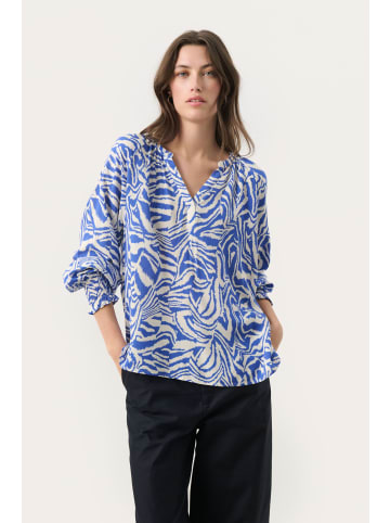 PART TWO Langarm-Bluse TenniePW Relaxed fit in Amparo Blue Animal Print