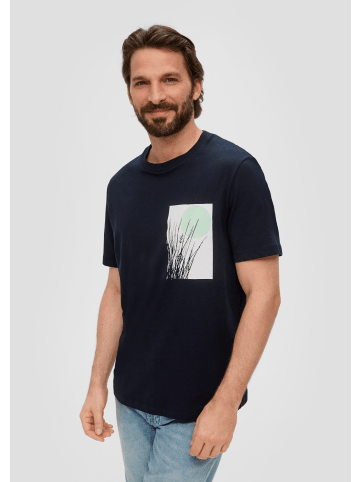 S. Oliver T-Shirt kurzarm in Blau