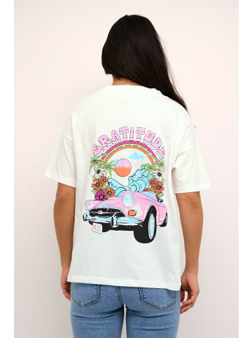 Kaffe T-shirt KAulrikke Oversize fit in Chalk