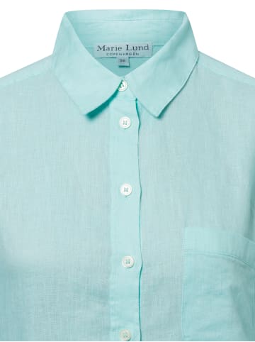 Marie Lund Leinenbluse in türkis - 0009
