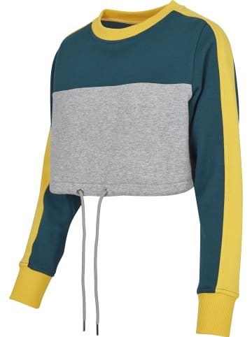 Urban Classics Sweater in grey/jasper/chromeyellow