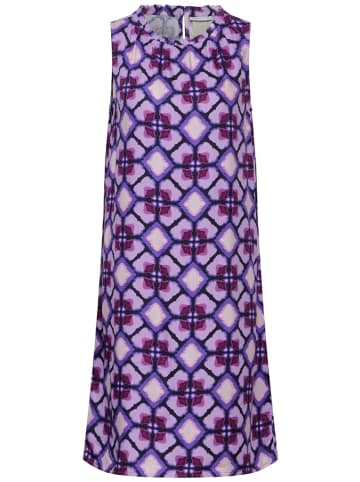 Street One Viskose Print Kleid in Violett