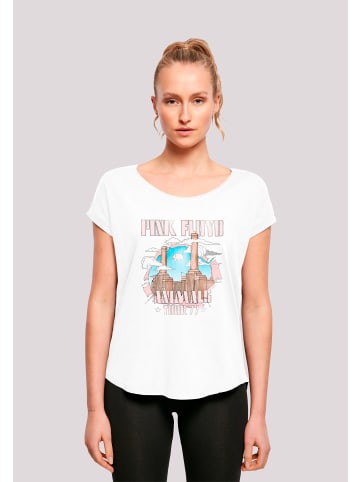 F4NT4STIC T-Shirt Pink Floyd Animal Factory Ladies Long T-Shirt in weiß