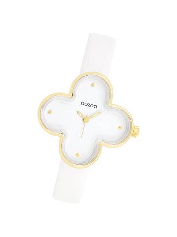 Oozoo Analog-Armbanduhr Oozoo Timepieces weiß extra groß (ca. 32x32mm)