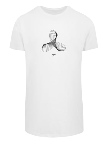 F4NT4STIC Long Cut T-Shirt Geometrics in weiß