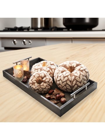 kobolo 3tlg. Set Dekorationsobjekt HERBSTBRAUN3SET in Braun