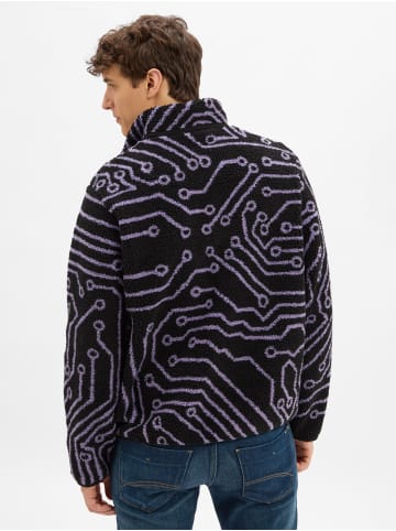 Santa Cruz Fleecejacke Freestyle Jacket in schwarz flieder - 0001