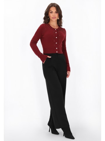 faina Cardigan in burgundy