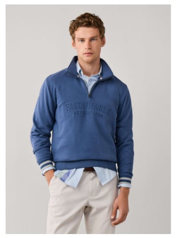 Faconnable Sweatshirt mit halbem Reißverschluss in bunt