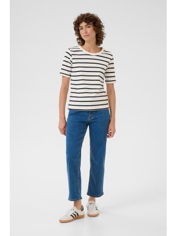 PART TWO T-Shirt kurzarm RatanaPW Gerade Passform in Dark Navy Stripe