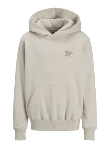 JACK & JONES Junior Hoodie 'Concrete Globe' in grau