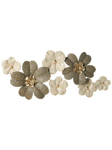 Beliani Wandobjekt LANTHANUM in Beige/Gold - (W) 91 x (H) 52 x (L) 7 cm