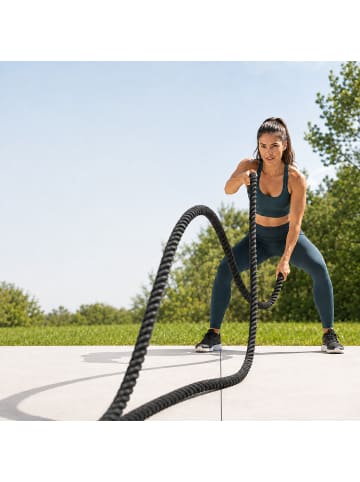 relaxdays Battle Rope in Schwarz - (L)900 x Ø 3,8 cm