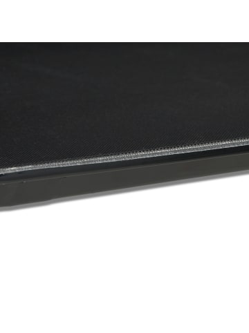 relaxdays 2 x Serviertablett in Schwarz - (B)56 x (T)41 cm