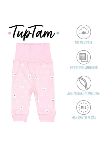 TupTam Baby Mädchen Lange Pumphose 3er Pack in rosa Modell 1