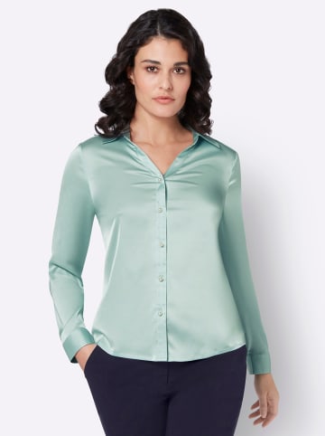 creation L Satinbluse in kalkmint