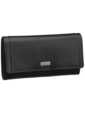 Bugatti Geldbörse Sina Ladies Long With Flap in Schwarz