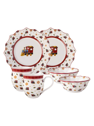 Villeroy & Boch Frühstücks-Set für 2 Lokomotive, 6tlg. Toy's Delight in bunt