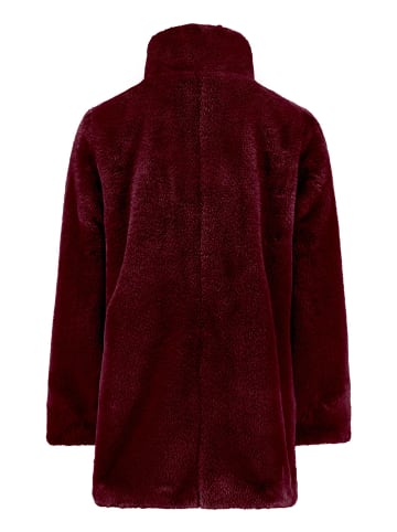 BETTY & CO Outdoorjacke mit Kunstfellkragen in Fall Burgundy