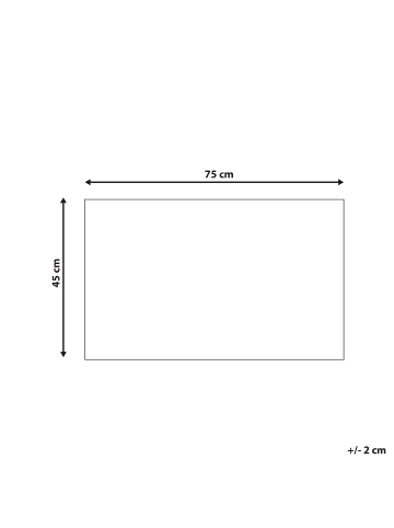 Beliani Fußmatte NAKNEK in Bunt - (W) 45 x (L) 75 cm