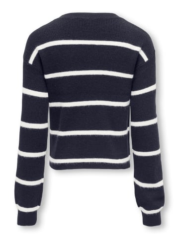 KIDS ONLY Pullover KOGFRANCA SHORT L/S STRIPE KNT in night sky