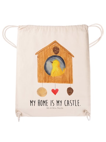 Mr. & Mrs. Panda Gymbag Vogel Haus mit Spruch in Creme