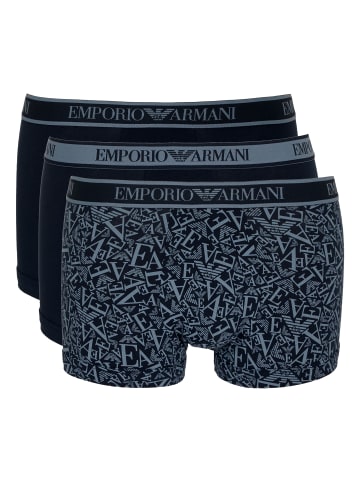 Emporio Armani 3er Pack Trunk in Dunkelblau