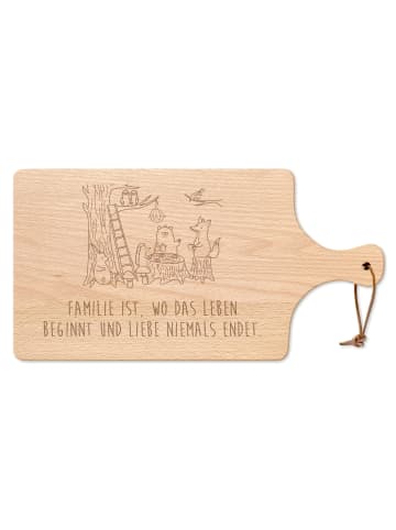 Mr. & Mrs. Panda Brotzeitbrett Waldtiere Picknick mit Spruch in Transparent