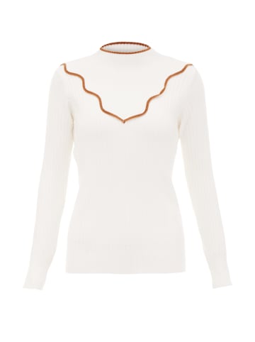 NALLY Damen Strickpullover in Wollweiss