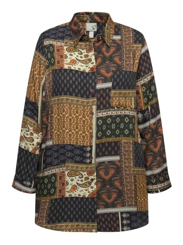 Ulla Popken Hemdbluse in gold matt