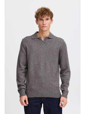 CASUAL FRIDAY Strickpullover CFKARL polo knit in Grau