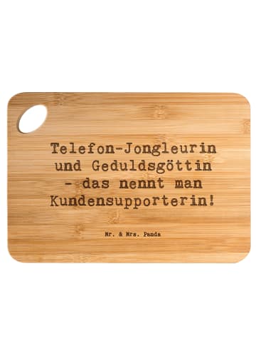 Mr. & Mrs. Panda Schneidebrett Spruch Meisterin Kundensupport mi... in Braun