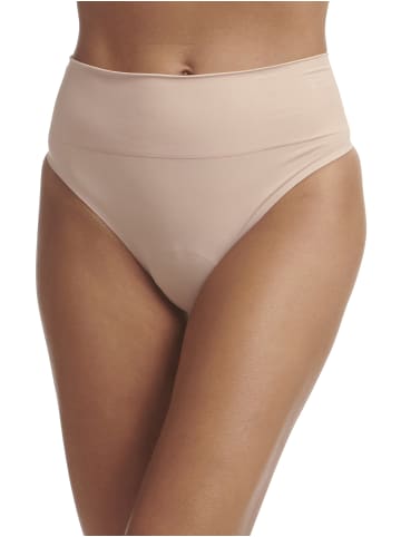 Wolford Tanga High Waist Thong in clay