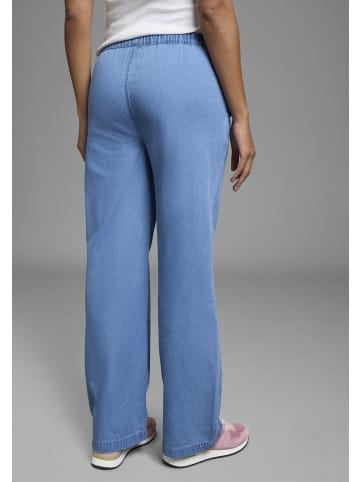 Kangaroos Weite Jeans in blue washed