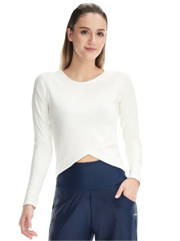 Winshape Functional Light and Soft Cropped Long Sleeve Top AET131LS in cream