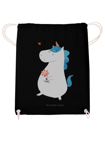 Mr. & Mrs. Panda gymnastiktasche Einhorn Spaziergang ohne Spruch in Schwarz