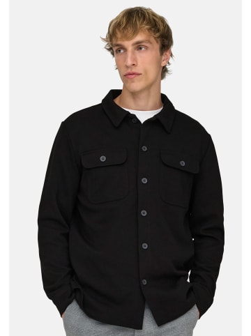 ONLY & SONS Hemdjacke / Overshirt Newkodyl in Schwarz