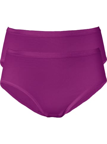 Erwin Müller Feinripp Slip 2er-Pack in malve