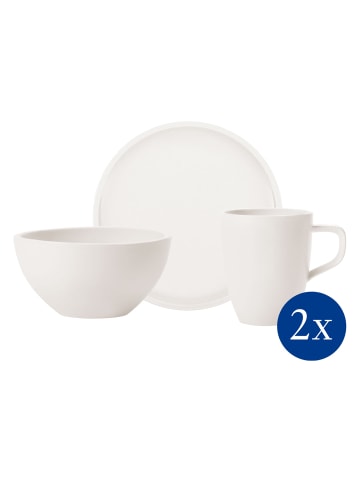Villeroy & Boch Frühstücks-Set Artesano Original in Weiß in weiß