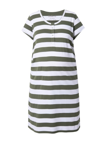 Ulla Popken Jerseykleid in olivgrau