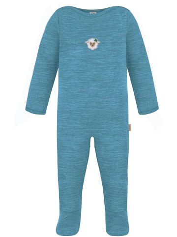 Normani Outdoor Sports 2x MERINO Babystrampler Levin in Grau/Blau