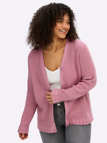 sheego Strickjacke in altrosa