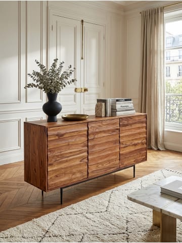 KADIMA DESIGN Charmantes Sheesham Sideboard, 150 cm Breit, 3 Türen, für Wohnräume
